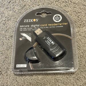 NWT Zeikos Black Card Reader/Writer